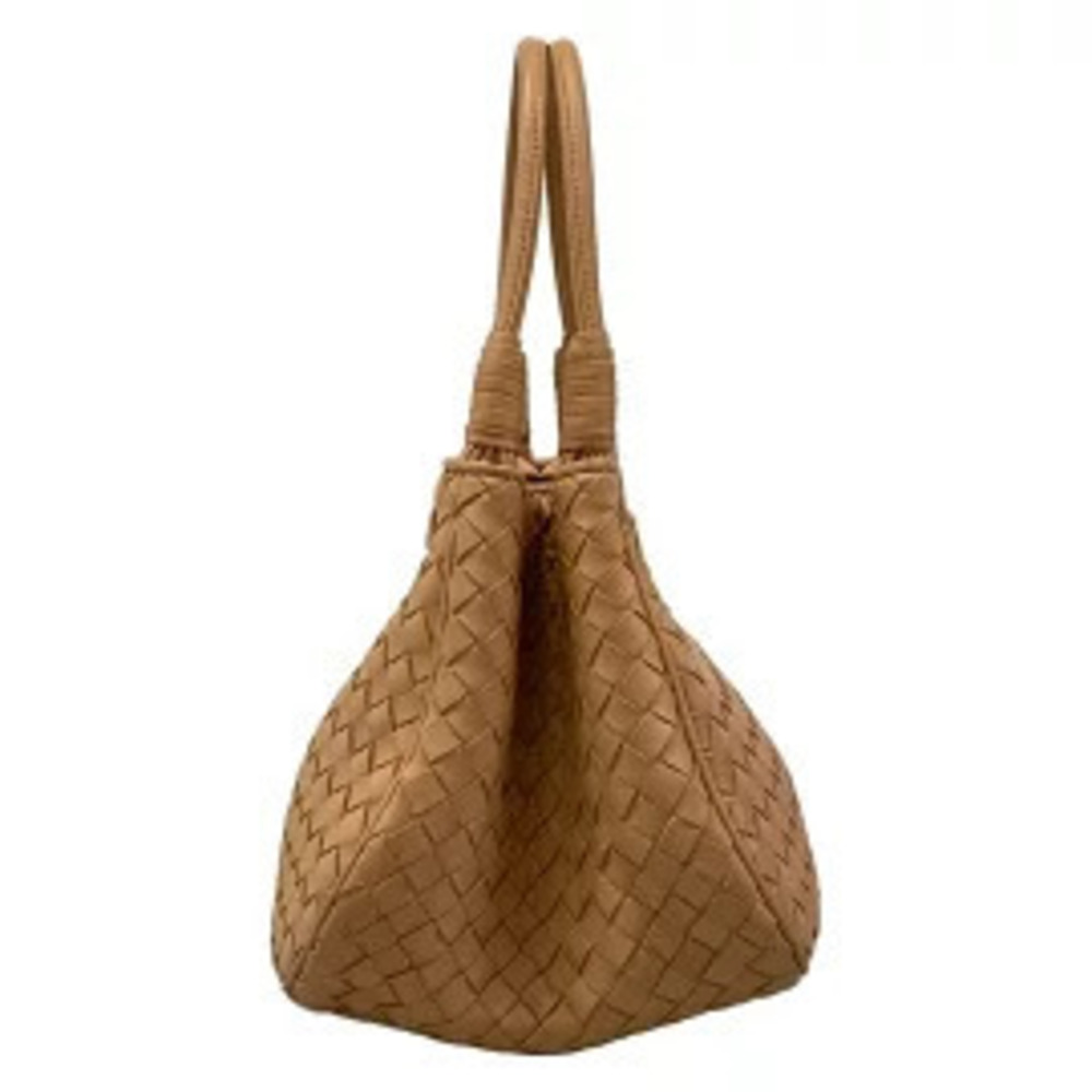 Bottega Veneta Tote Bag Pink Beige Leather